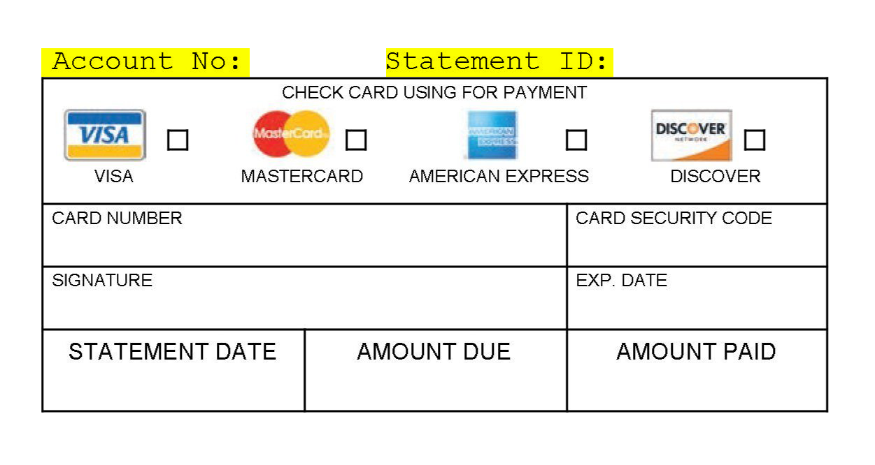 Example of a LUX billing statement
